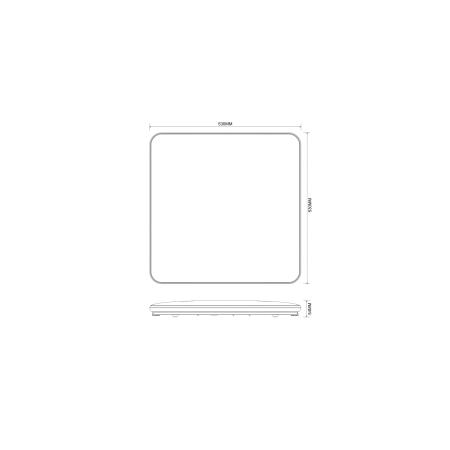 Lampa sufitowa 3-step dimm z złotą ramką OMAR JE-DHS-0530-GD - Zuma Line